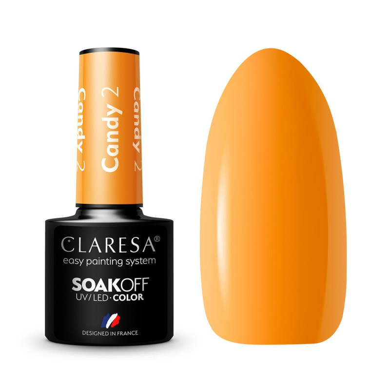 Цветной гель-лак Claresa Candy № 2, 5 ml