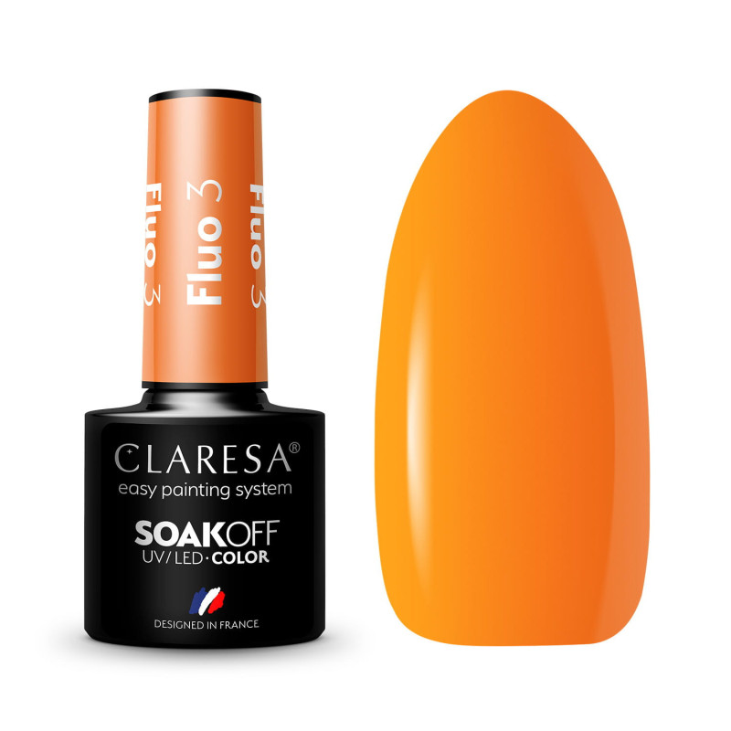 Цветной гель-лак Claresa FLUO № 3, 5 ml
