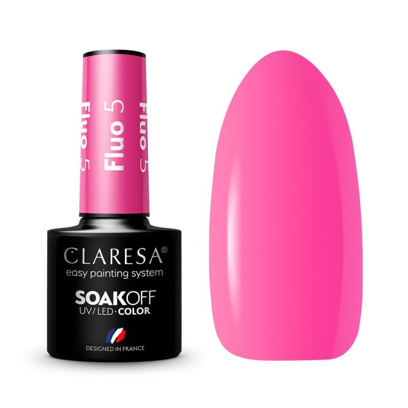 Цветной гель-лак Claresa FLUO № 5, 5 ml