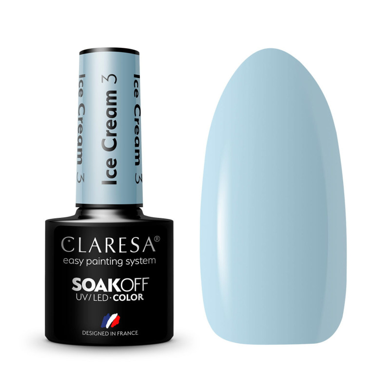 Цветной гель-лак Claresa Ice Cream № 3, 5 ml
