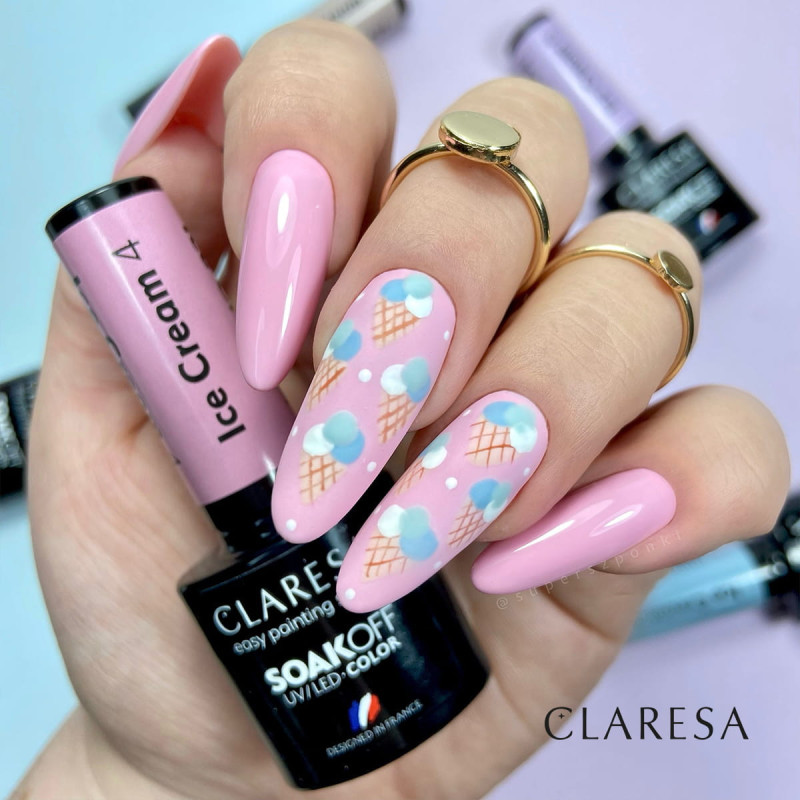 Цветной гель-лак Claresa Ice Cream № 4, 5 ml