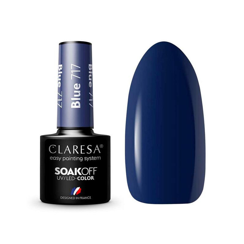 Цветной гель-лак Claresa Blue № 717, 5 ml