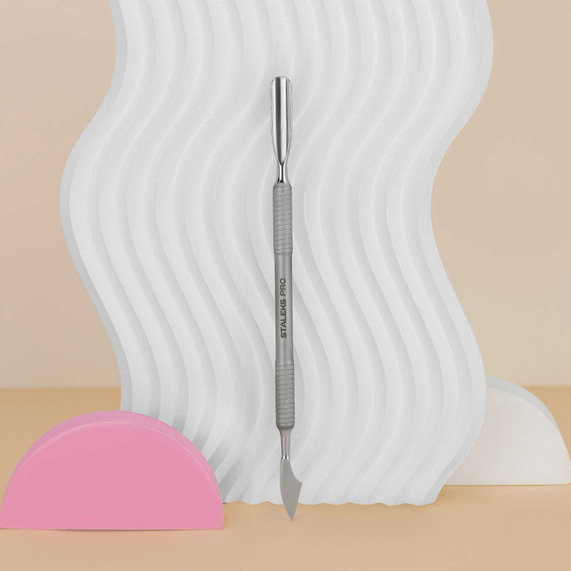 Manicure pusher – STALEKS PRO SMART 50 TYPE 2 (narrow rounded pusher + axe blade) PS-50/2