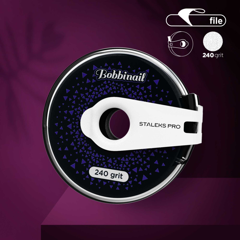 Viilanauhan vararulla muovikotelossa Staleks Pro Exclusive, 240 grit (8 m) [ATlux-240]
