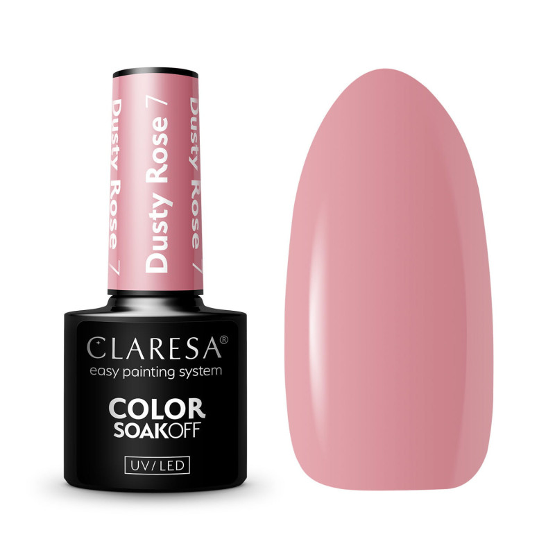 Цветной гель-лак Claresa Dusty Rose № 7, 5 ml