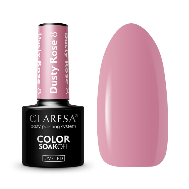 Gel polish – Claresa Dusty Rose № 8 – 5 ml