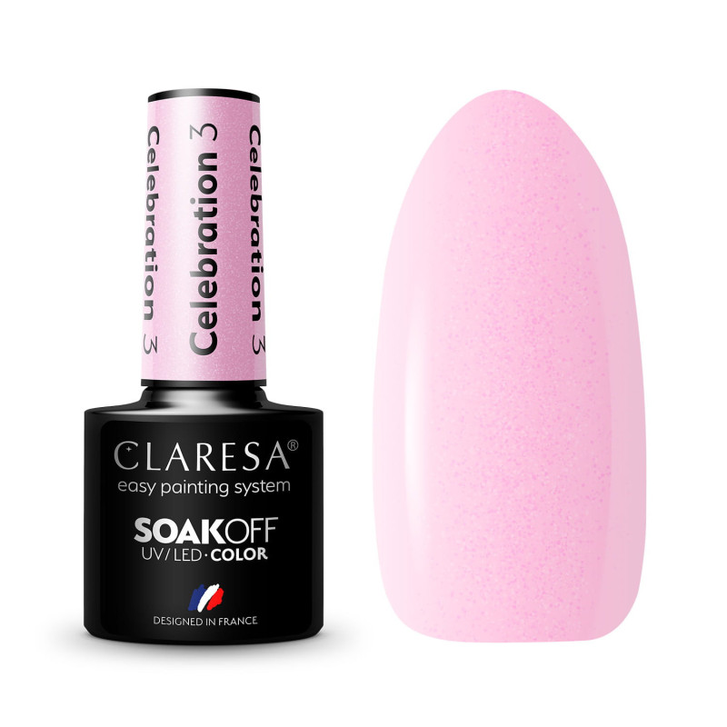 Цветной гель-лак Claresa Celebration № 3, 5 ml