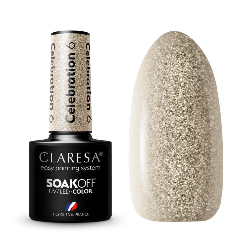 Цветной гель-лак Claresa Celebration № 6, 5 ml