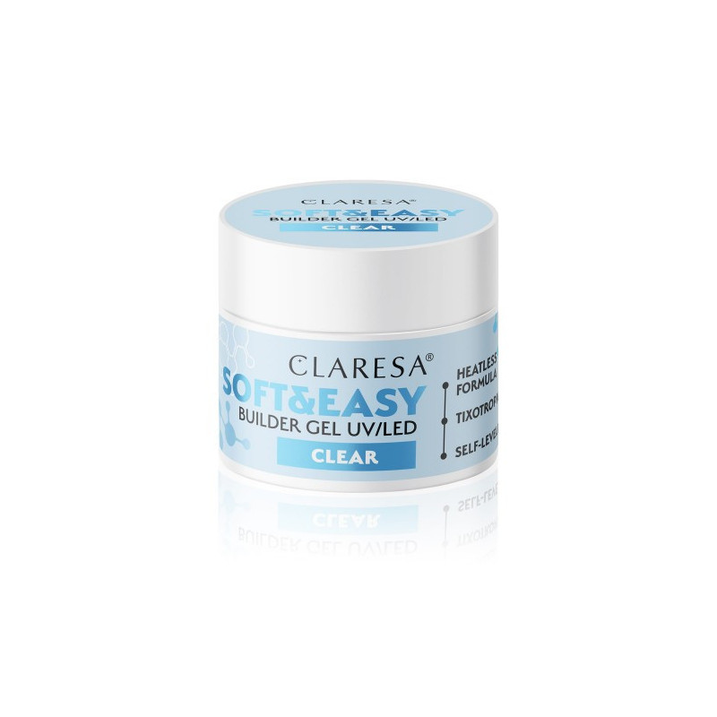 Гель для наращивания Claresa SOFT&EASY, прозрачный