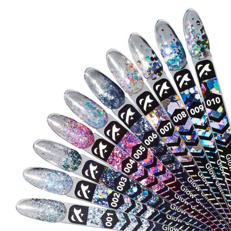 Гель-краска - Glow Glitter Gel F.O.X 006 - 5 ml