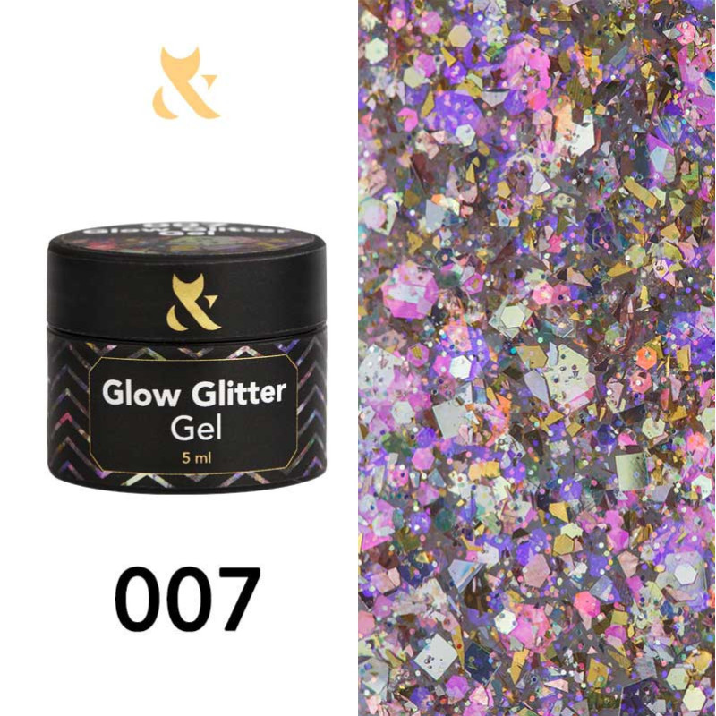 Geelimaali - Glow Glitter Gel FOX 007 - 5 ml