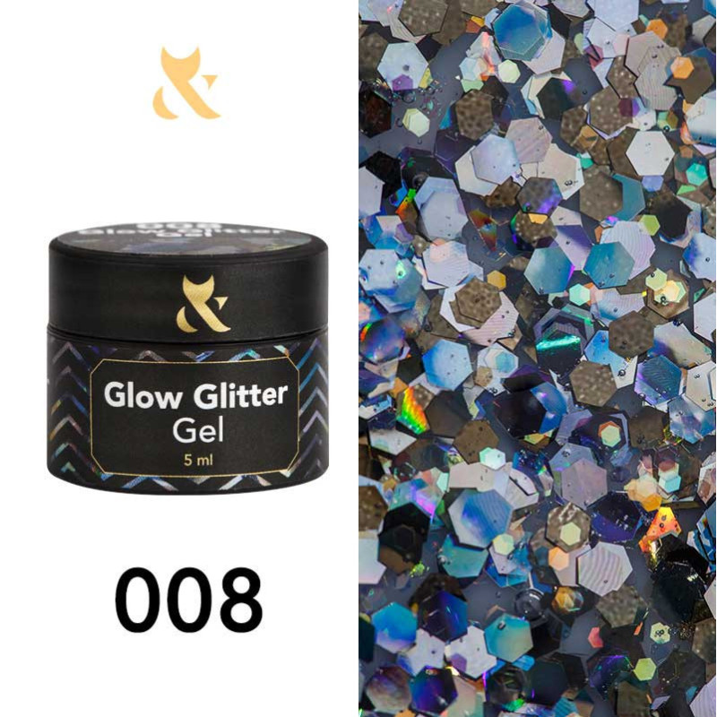 Geelimaali - Glow Glitter Gel FOX 008 - 5 ml