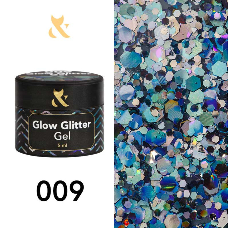 Geelimaali - Glow Glitter Gel FOX 009 - 5 ml