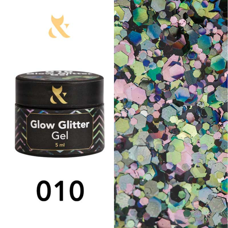 Geelimaali - Glow Glitter Gel FOX 010 - 5 ml