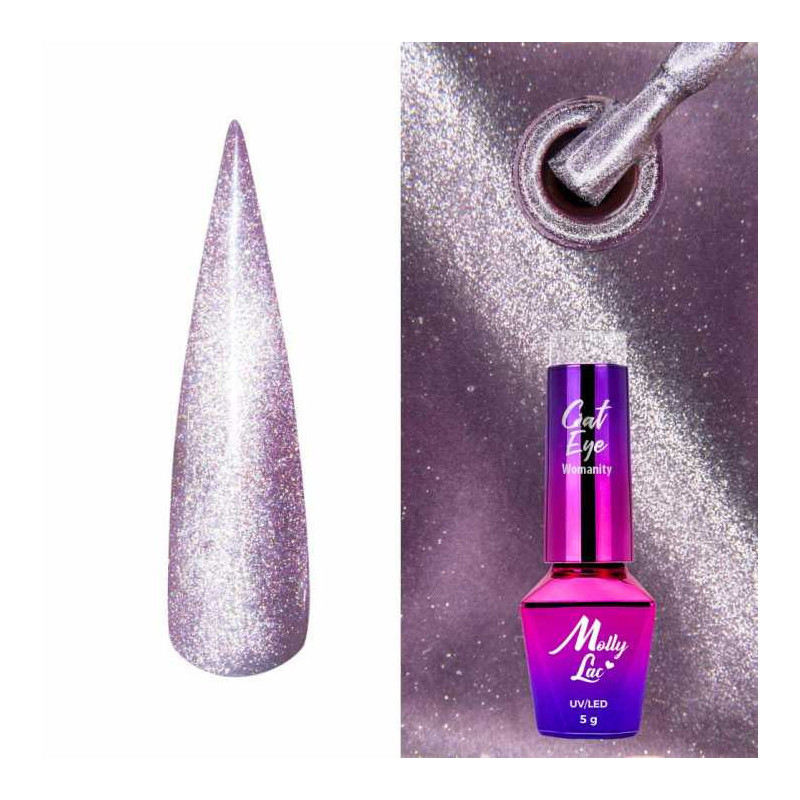 MollyLac Cat Eye Womanity Steel, Nr 448 - 8ml