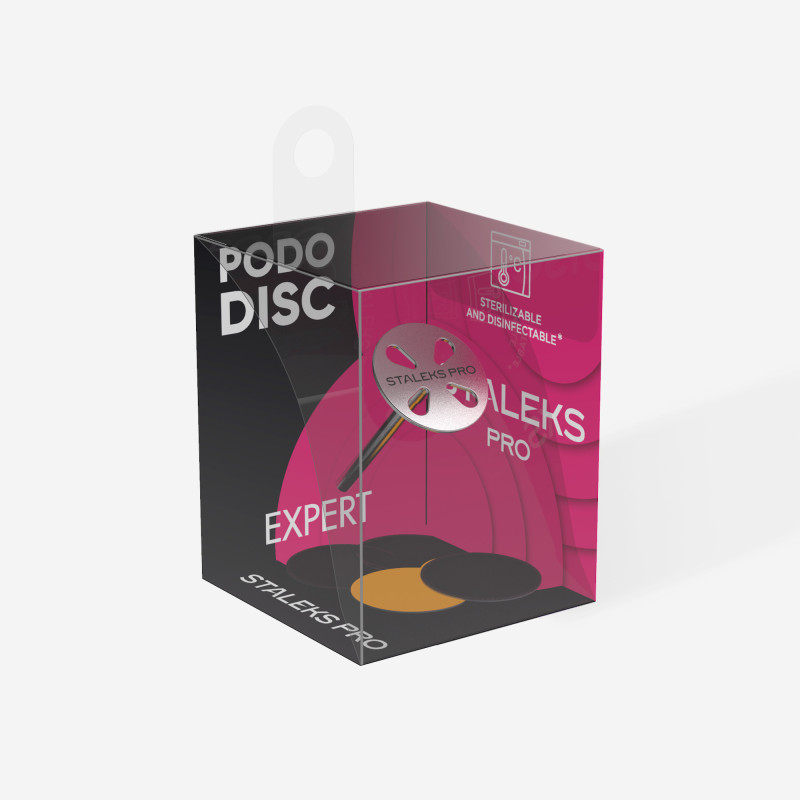 Педикюрный диск-основа со сменными файлами 180 грит, 15 мм (5 шт) – STALEKS PRO EXPERT PODODISC S
