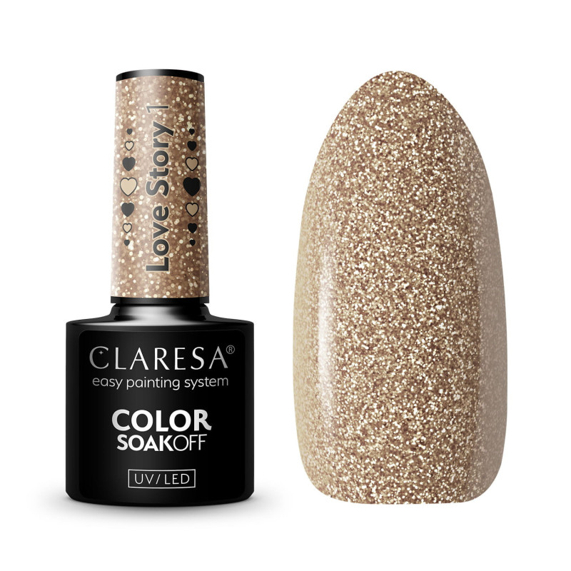 Цветной гель-лак Claresa Love Story № 1, 5 ml