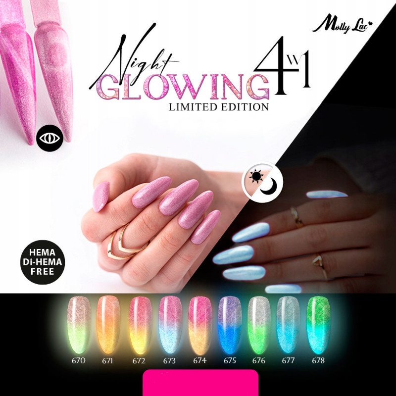 MollyLac Night Glowing One Caress Hema/di-Hema free 5g Nr 674