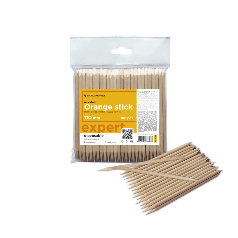 Orange sticks 11 cm – STALEKS PRO EXPERT (100 pcs)