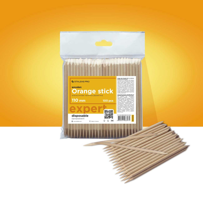 Апельсиновые палочки 11 см – STALEKS PRO EXPERT (100 шт)