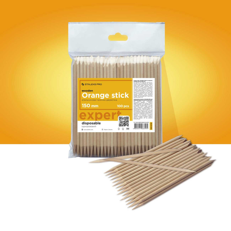 Orange sticks 15 cm – STALEKS PRO EXPERT (10 pcs)