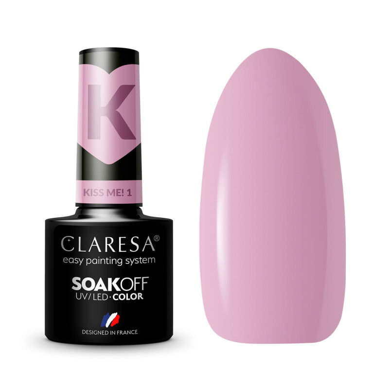 Цветной гель-лак Claresa Kiss Me! № 1, 5 ml
