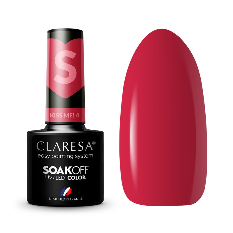 Gel polish – Claresa Kiss Me! № 4 – 5 ml