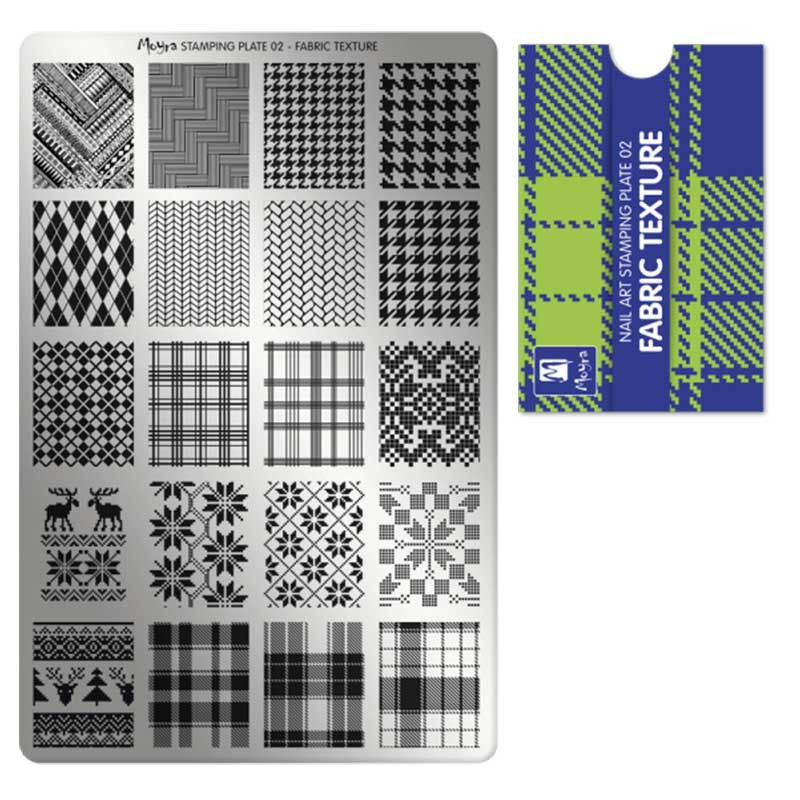 Пластина для стемпинга Moyra Fabric texture - 02