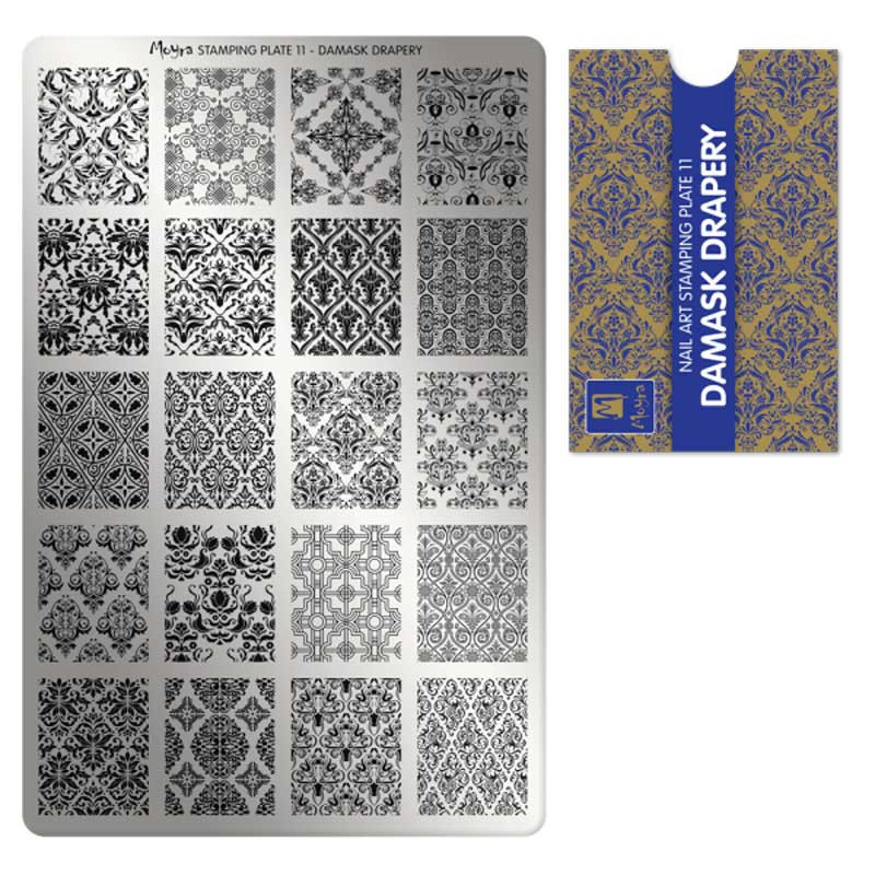 Пластина для стемпинга Moyra - Damask drapery - 11