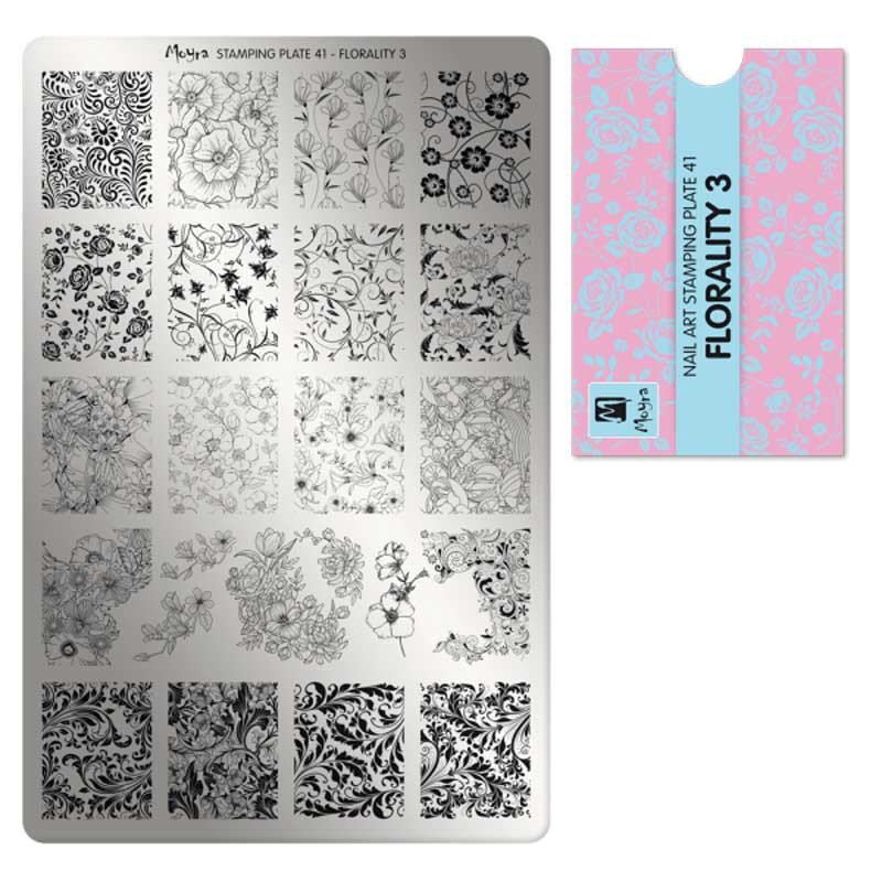 Stamping plate Moyra - Florality 3 - 41