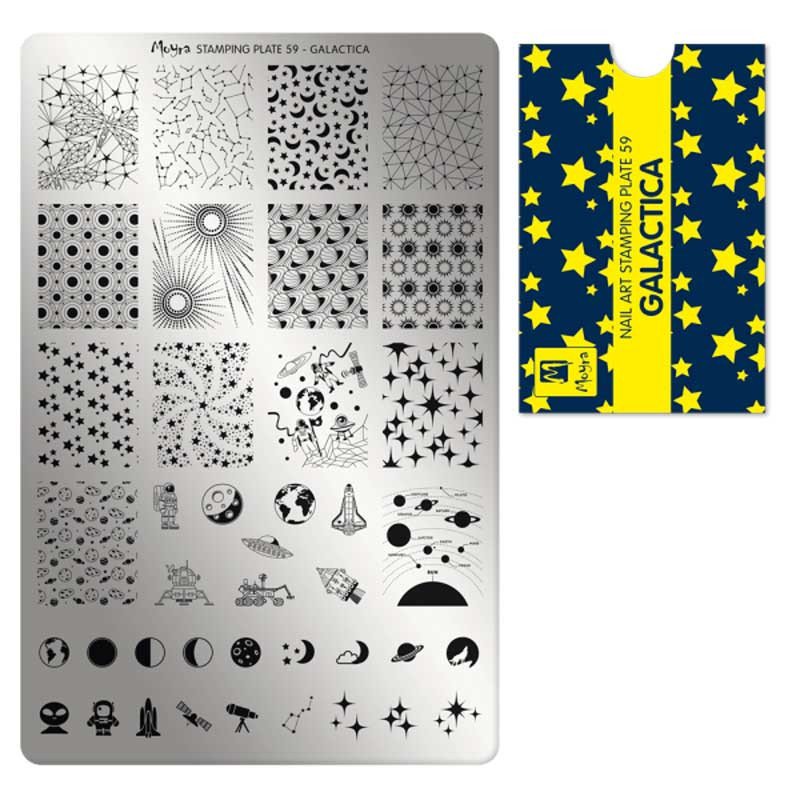 Пластина для стемпинга Moyra - Galactica - 59