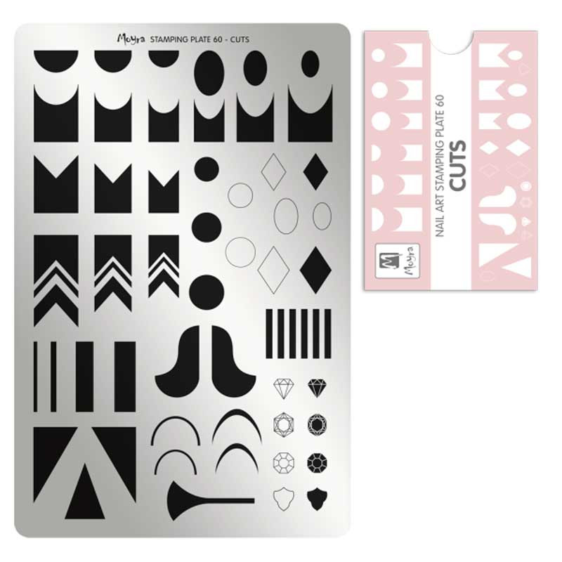 Stamping plate Moyra - Cuts - 60