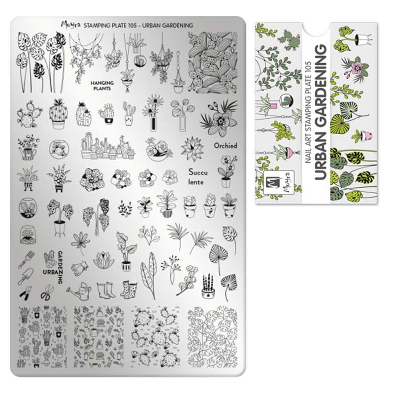 Stamping plate Moyra - Urban gardening - 105