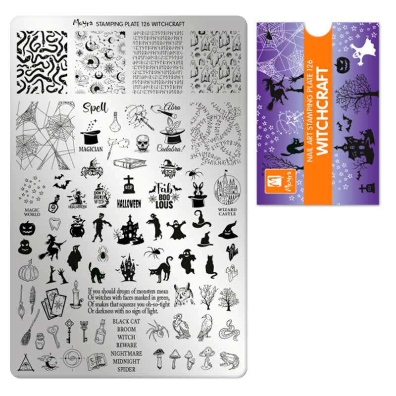Stamping plate Moyra - Witchcraft - 126