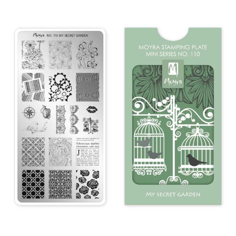 Пластина для стемпинга Moyra mini - My secret garden - 110