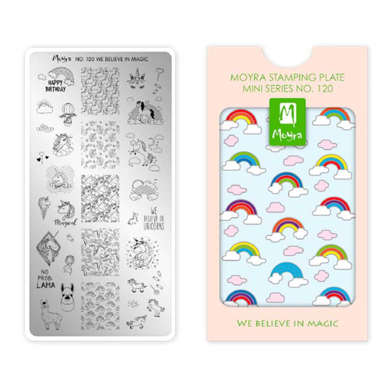Stamping plate Moyra mini - We believe in magic - 120