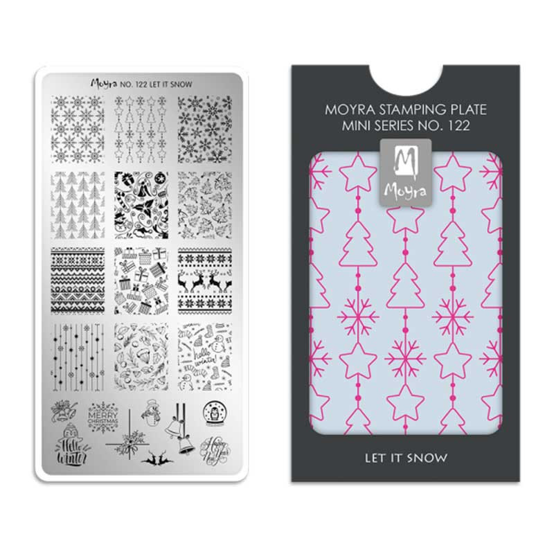 Пластина для стемпинга Moyra mini - Let it snow - 122