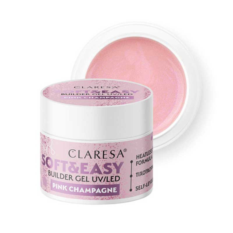 Гель для наращивания Claresa SOFT&EASY, Pink Champagne