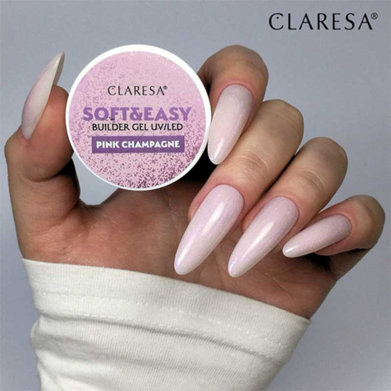Гель для наращивания Claresa SOFT&EASY, Pink Champagne