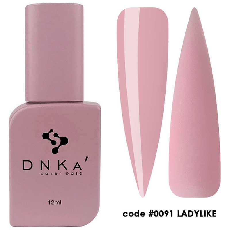Камуфлирующая база для ногтей No. 0091 Ladylike DNKa