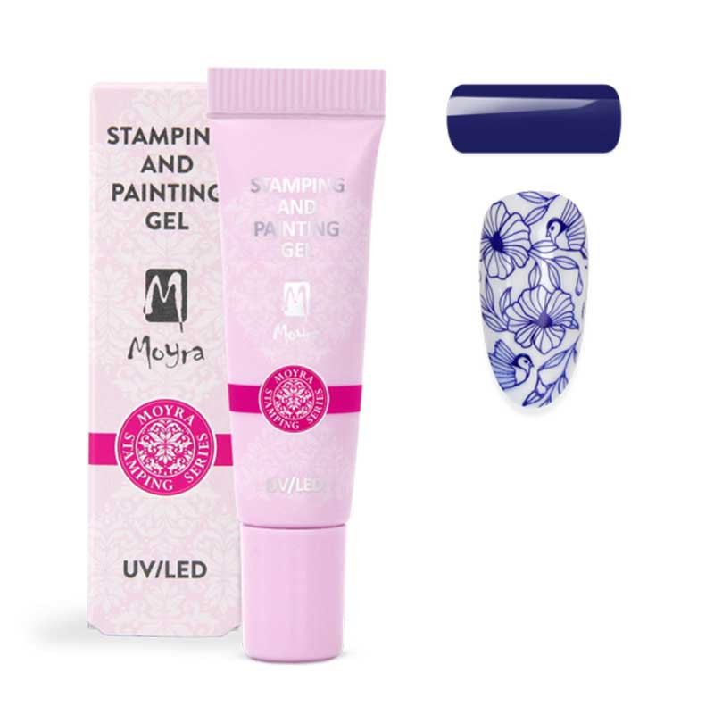 Moyra Stamping Gel Colour, sininen 06 - 7 ml