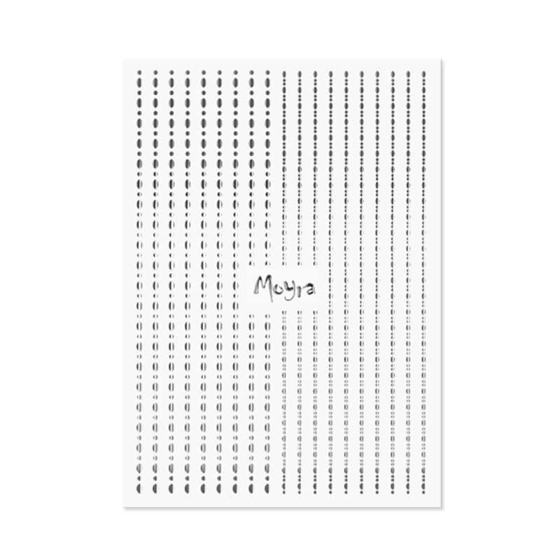 Nail sticker Moyra, Silver - 02
