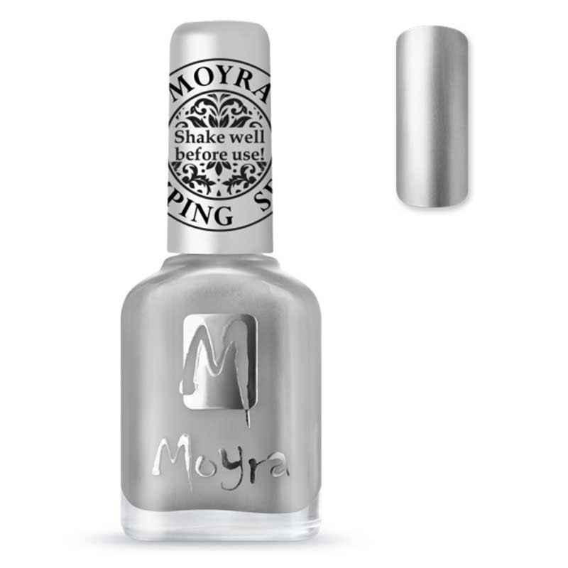 Лак для стемпинга Moyra, SP25 - Chrome Silver