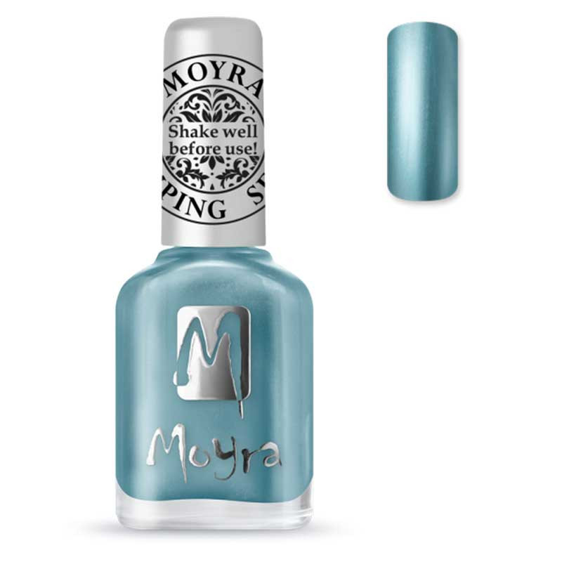 Лак для стемпинга Moyra, SP26 - Chrome Blue