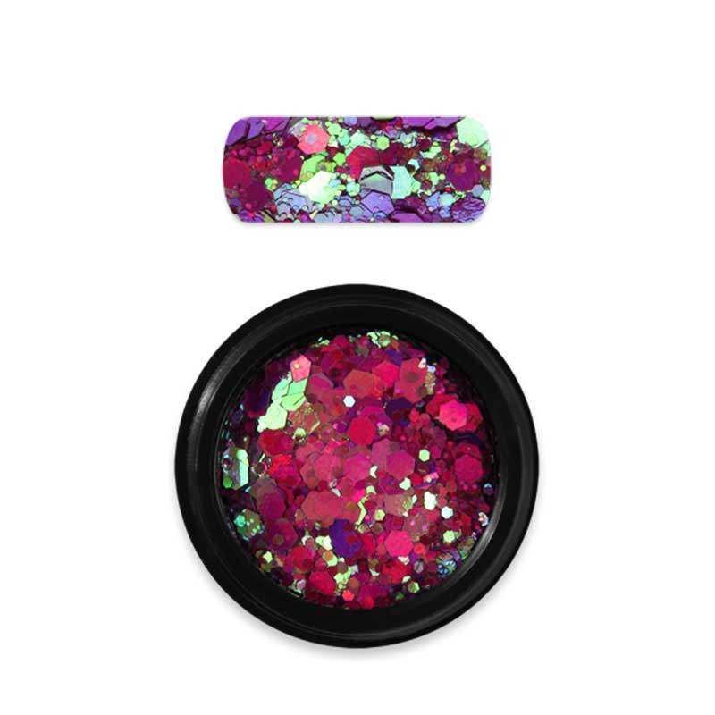 Moyra holo glitter mix Nro 14 Chameleon mauve (violetti)