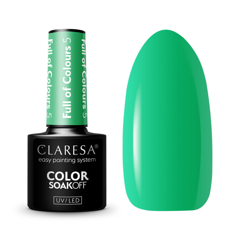 Цветной гель-лак Claresa Full Of Colors № 5, 5 ml