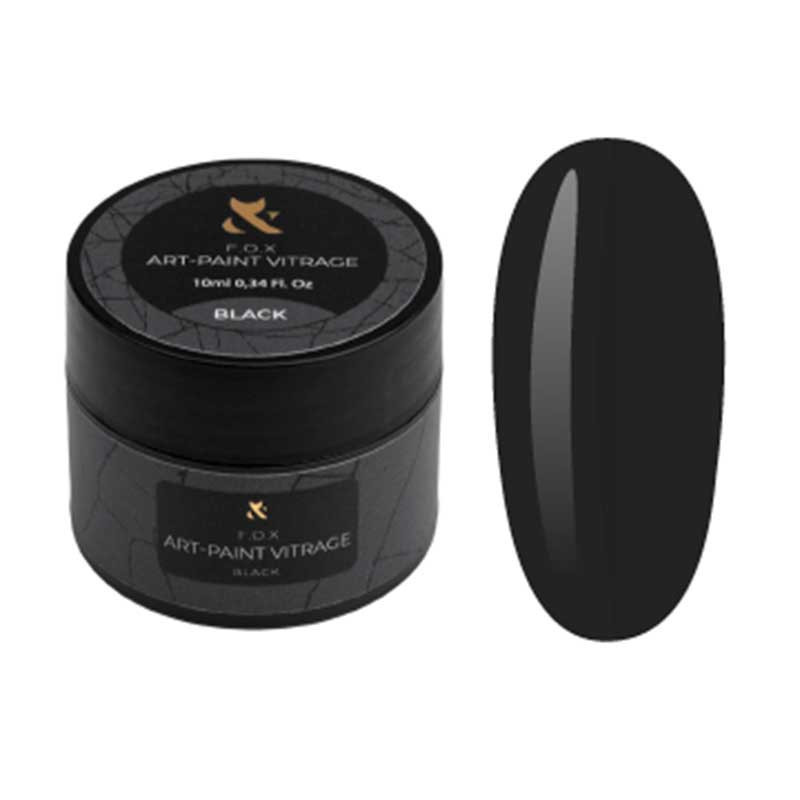Geelimaali - Art-Paint Vitrage F.O.X , Black - 10 ml