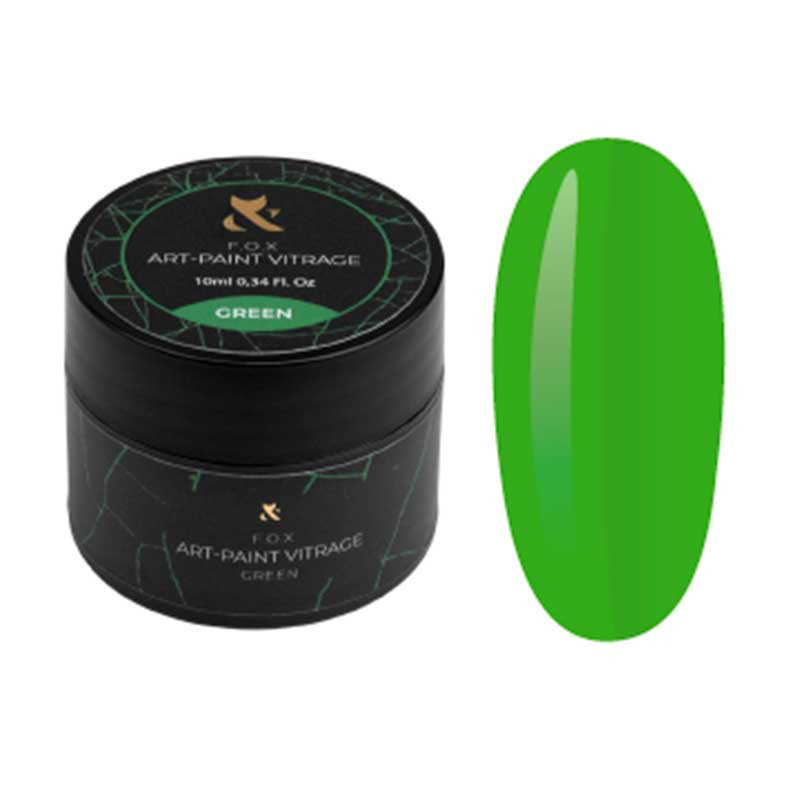 Geelimaali - Art-Paint Vitrage F.O.X, Green - 10 ml