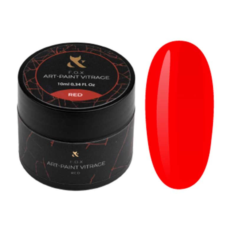 Geelimaali - Art-Paint Vitrage F.O.X, Red - 10 ml
