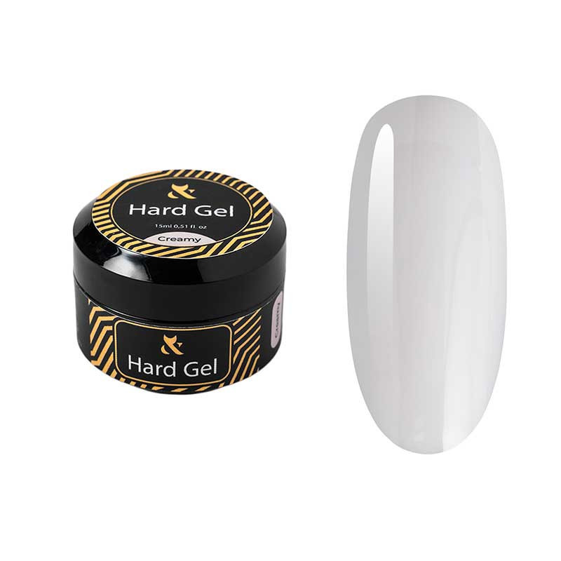 Гель для наращивания и укрепления ногтей - Hard gel F.O.X - Creamy - 15 мл